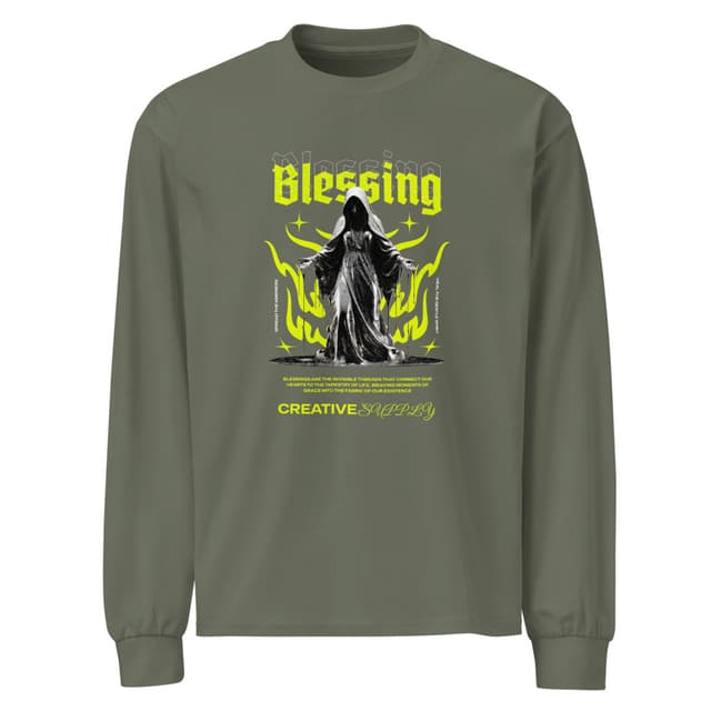 Blessing Spirit T-Shirt Long Sleeve Bold Man