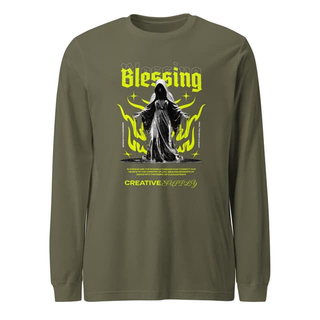 Blessing Spirit T-Shirt Long Sleeve Premium Man