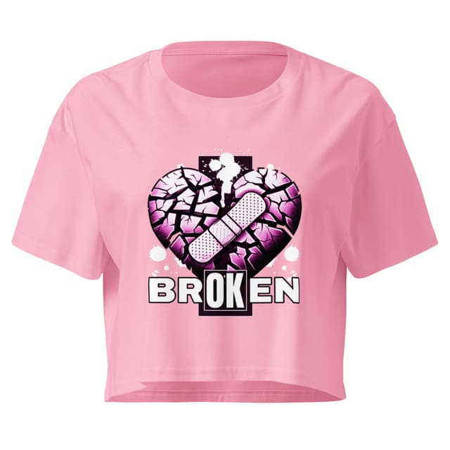 Broken Heart Crop Top Woman