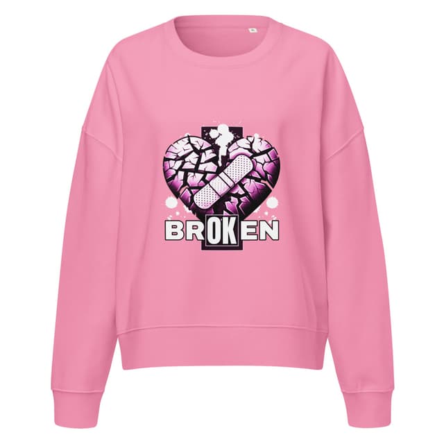 Broken Heart Sweatshirt Eco Woman