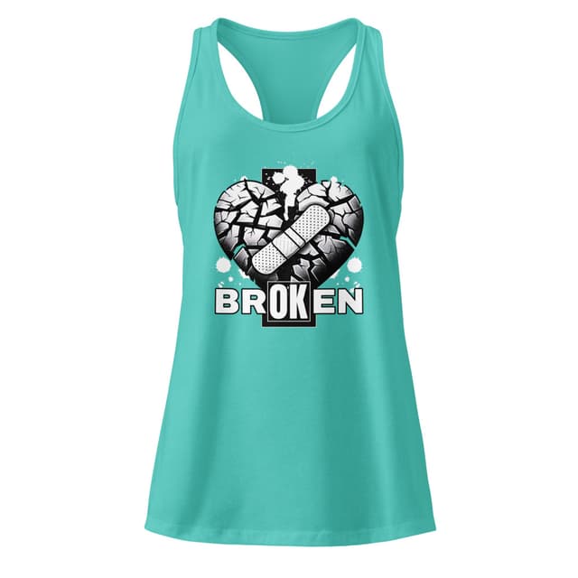 Broken Heart Tank Top Sport Woman