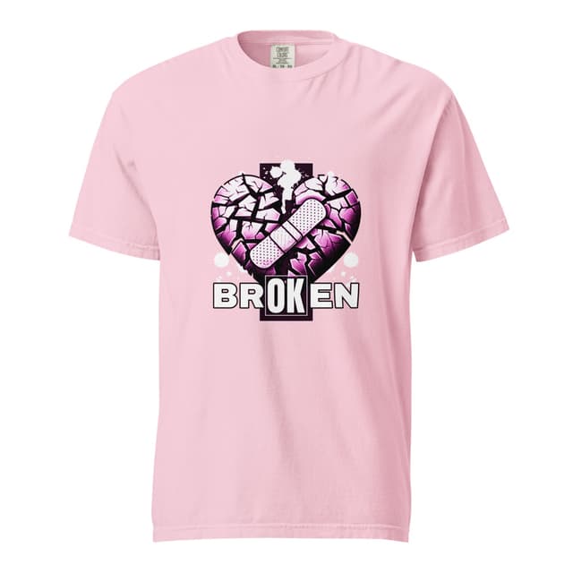 Broken Heart T-Shirt Comfort Bold Woman