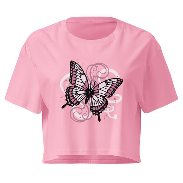 Perhonen Pyörre Crop Top Naisille
