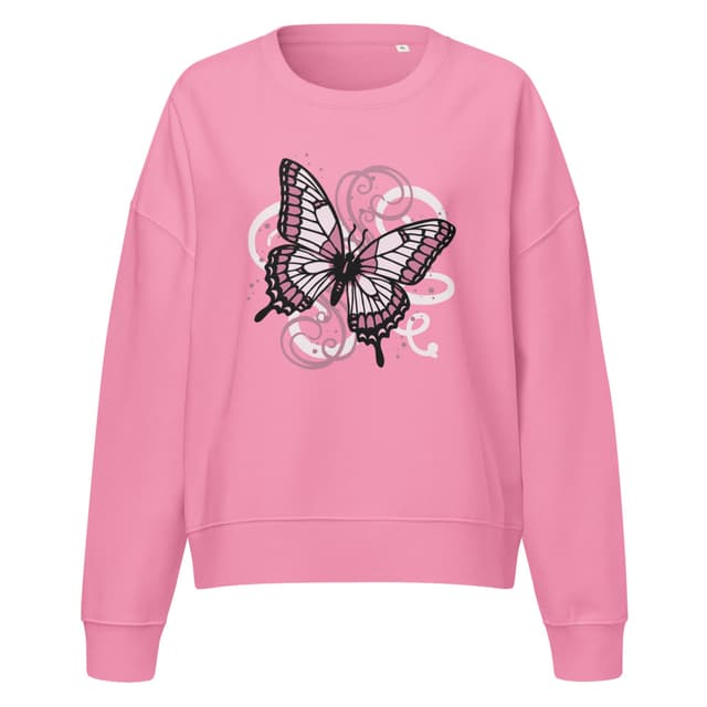 Butterfly Swirl Eco Sweatshirt for Women