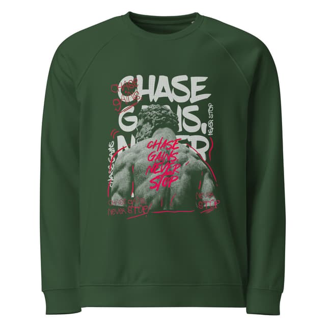 Chase Gains Never Stop Sweatshirt Eco Style Man