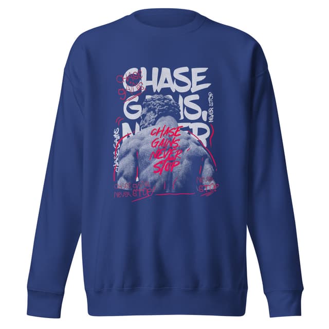 Chase Gains Never Stop Sweatshirt Premium Man