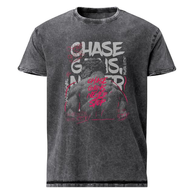 Chase Gains Never Stop T-Shirt Jeans Man
