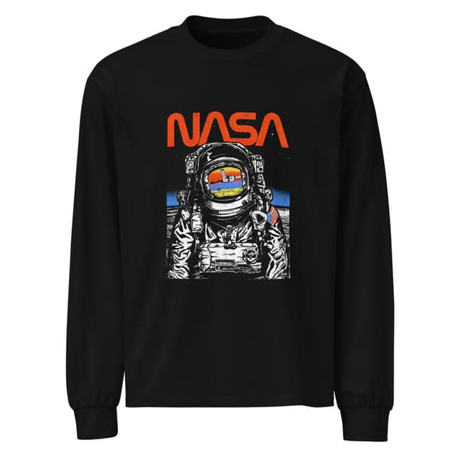 Cosmic Vision TShirt Long Sleeve Bold for Men