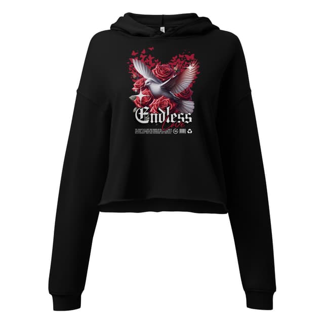 Endless Love Crop Hoodie Premium Women