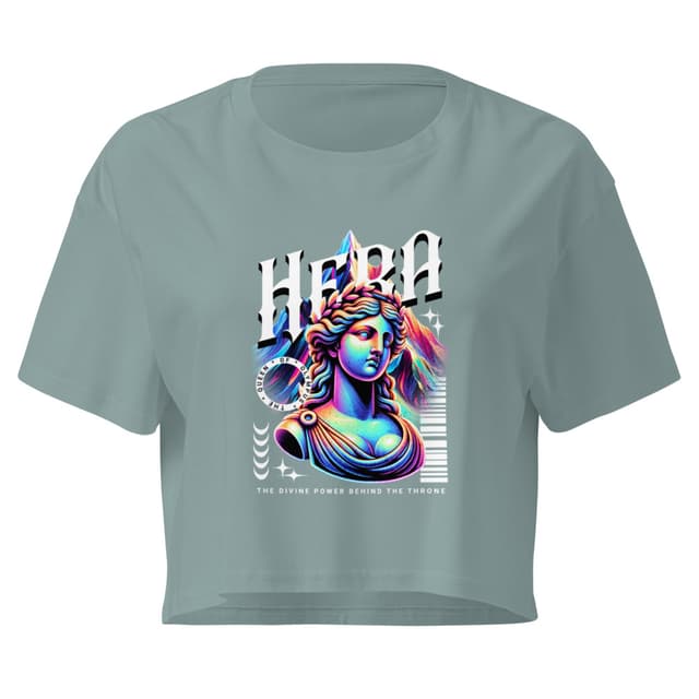 Hera Reina del Olimpo Crop Top Mujer