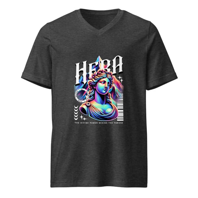 Hera Diosa Del Olimpo T-Shirt V Style Mujer