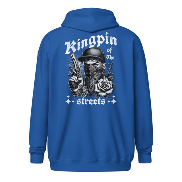 Rey de las Calles Hoodie Zip Hombre