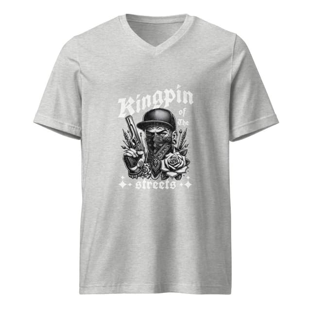 Rey de las Calles T-Shirt V Style Hombre