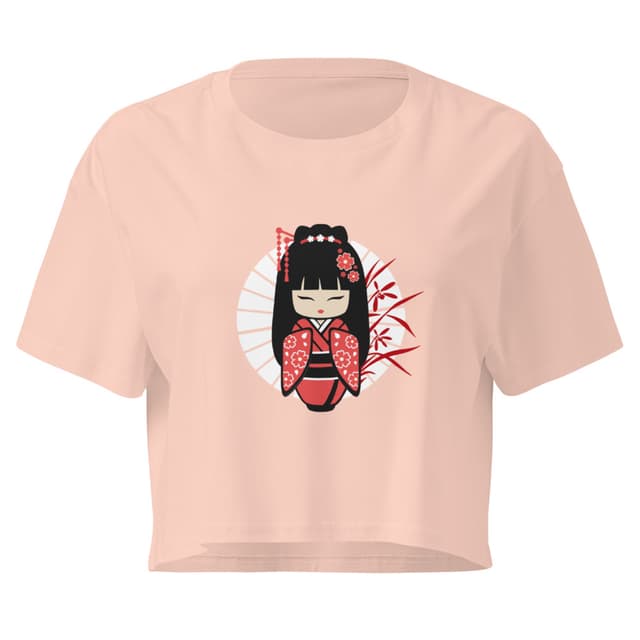 Kokeshi Soul Charm Crop Top Woman