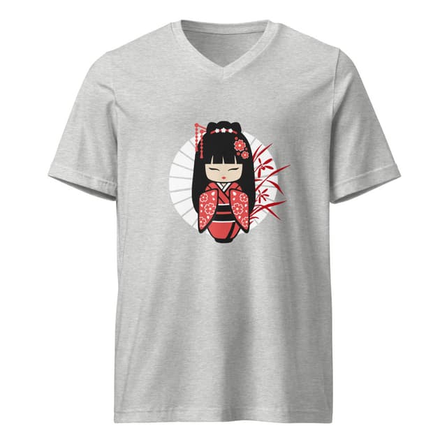 Kokeshi Soul Charm T-Shirt V Style Woman