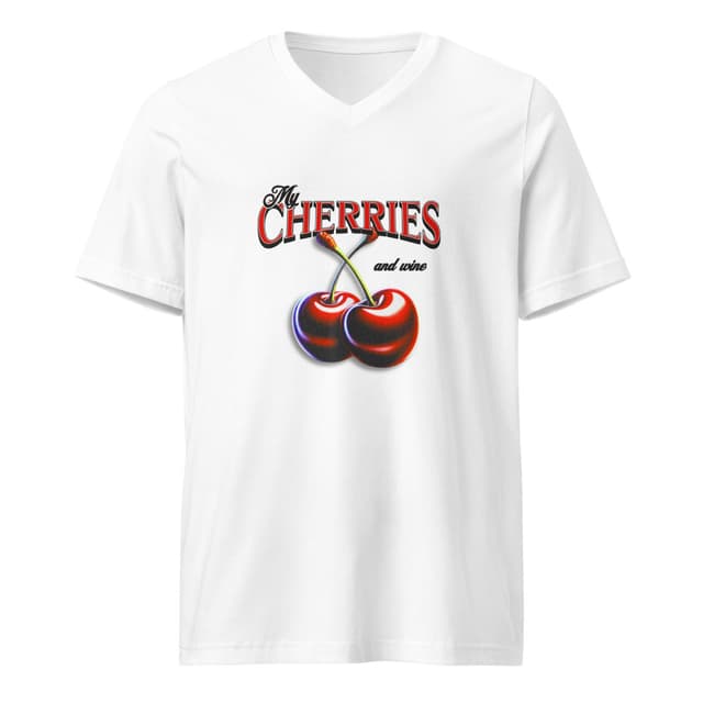 My Cherries T-Shirt V Style Woman