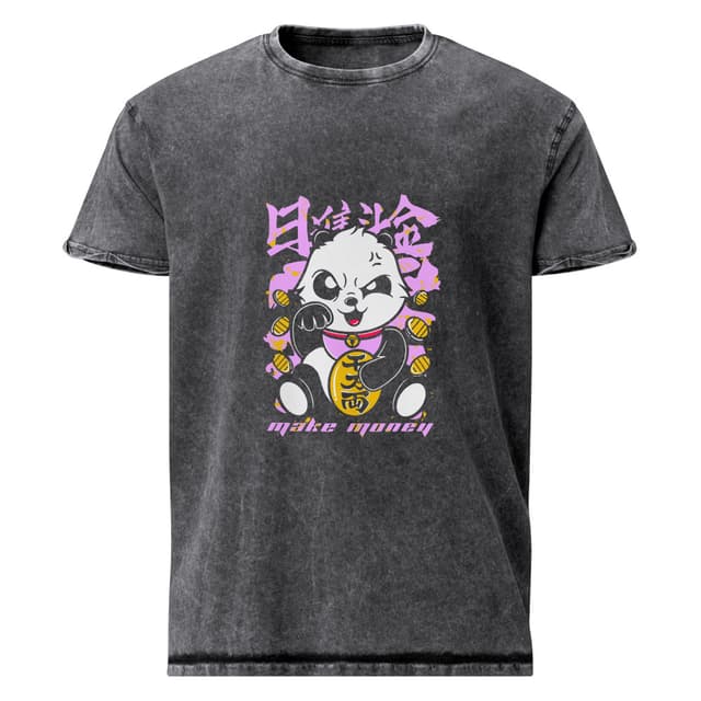 Panda Make Money T-Shirt Jeans Woman