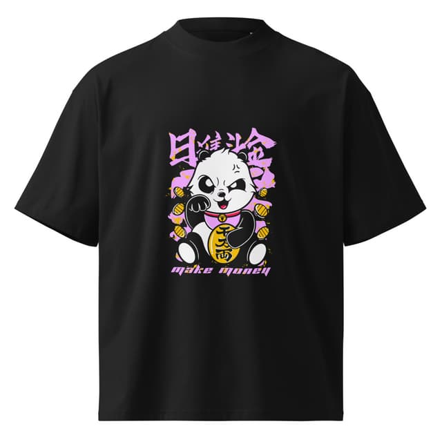 Panda Make Money T-Shirt Oversize Woman