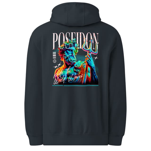 Poseidon Waves Hoodie Bold Style Man