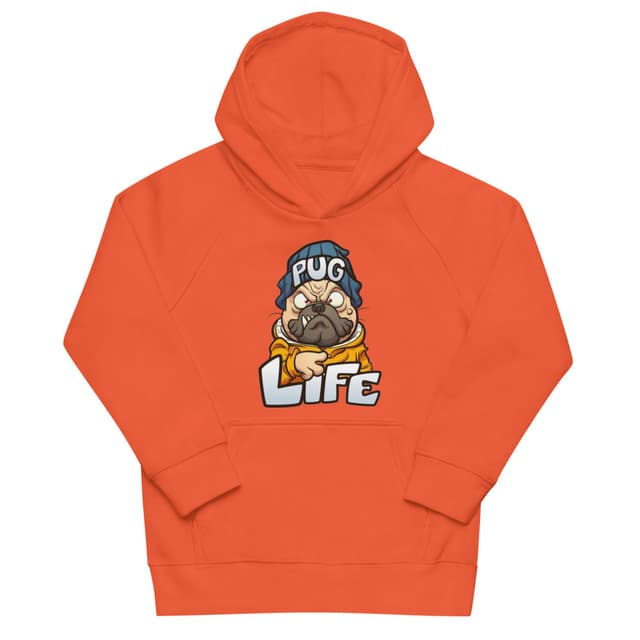 Pug Life Hoodie Kids Eco Boy