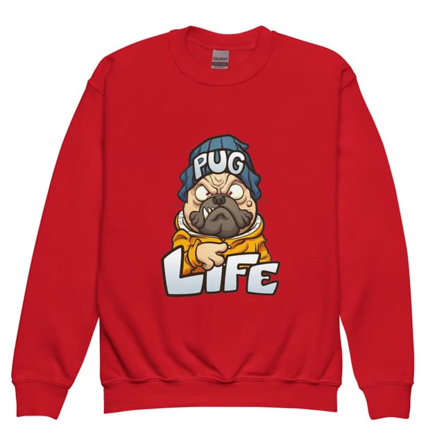 Pug Life Sweatshirt Teens Boy