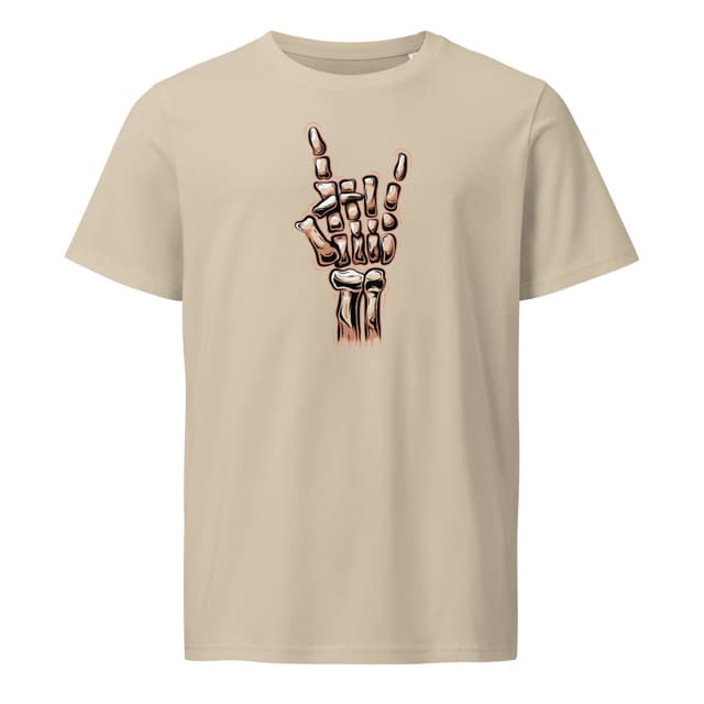 Rock On Skeleton Hand T-Shirt Soft Style Woman