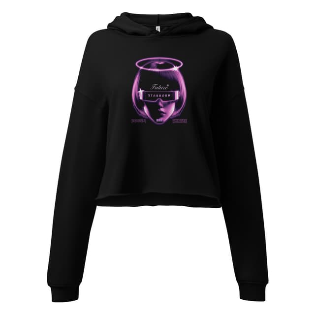 Star Born Crop Hoodie Premium Woman