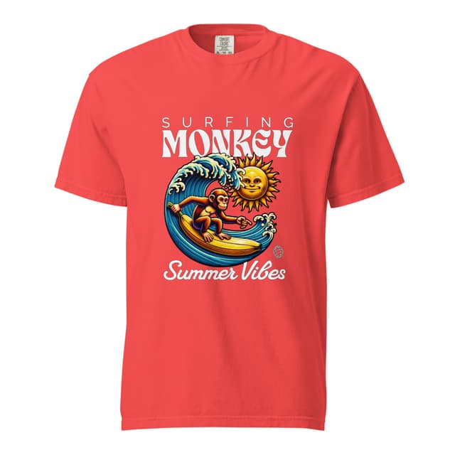 Surfing Monkey T-Shirt Comfort Bold Man
