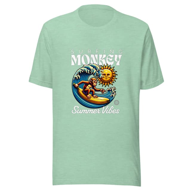 Surfing Monkey T-Shirt Premium Man