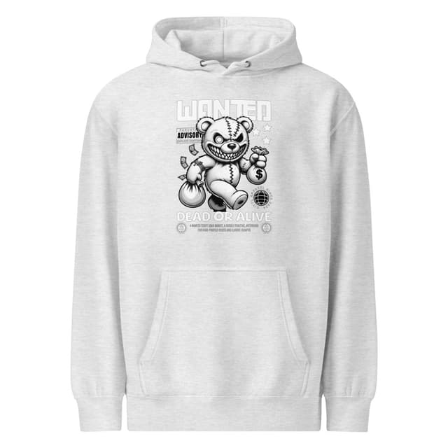 Teddy Bear Bandit Hoodie Bold Style Man