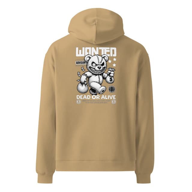 Teddy Bear Bandit Oversize Hoodie Man