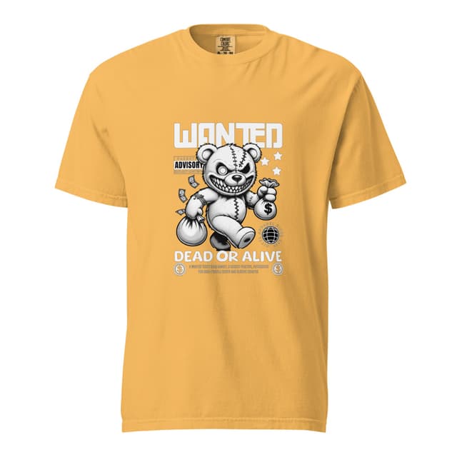 Teddy Bear Bandit T-Shirt Comfort Bold Man