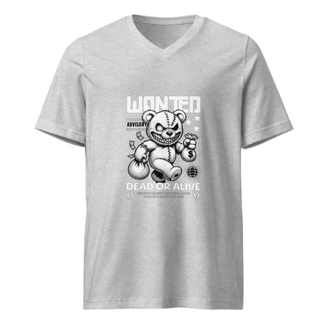 Teddy Bear Bandit T-Shirt V Style Man