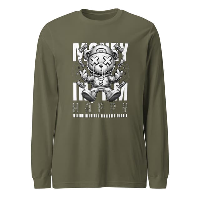 Trap Bear Camiseta De Manga Larga Premium
