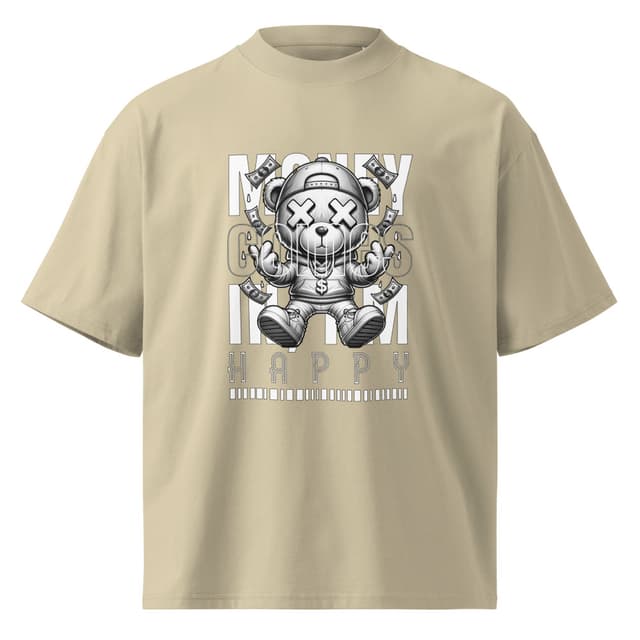 Trap Bear T-Shirt Oversize Eco Mężczyzna
