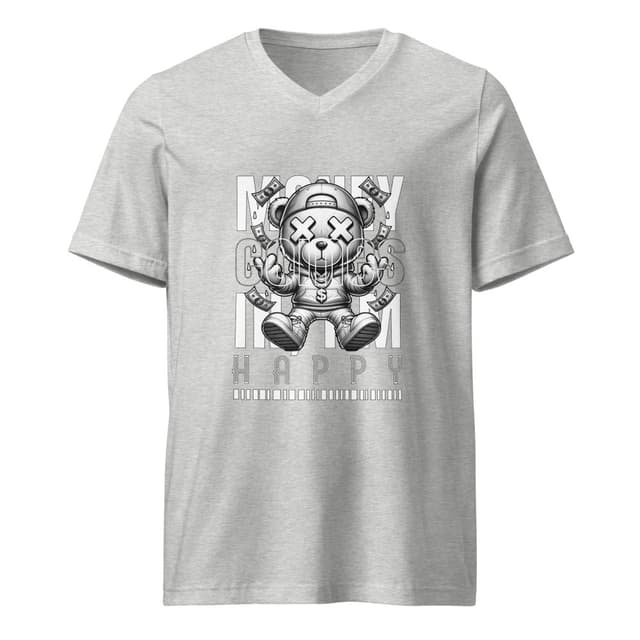 Trap Niedźwiadek T-Shirt V Style Mężczyzna