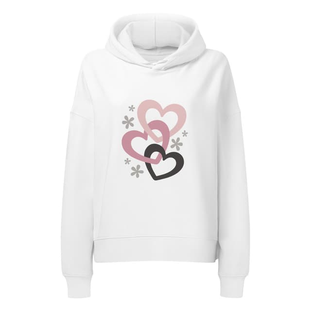 Triple Hearts Premium Hoodie for Women