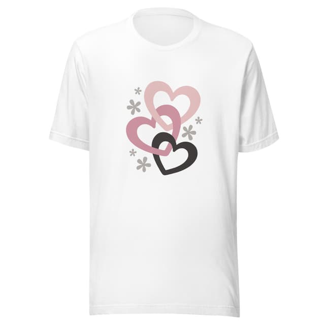 Triple Hearts Maglietta Premium