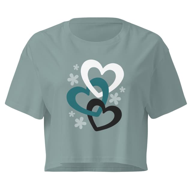 Triple Love Crop Top Donna