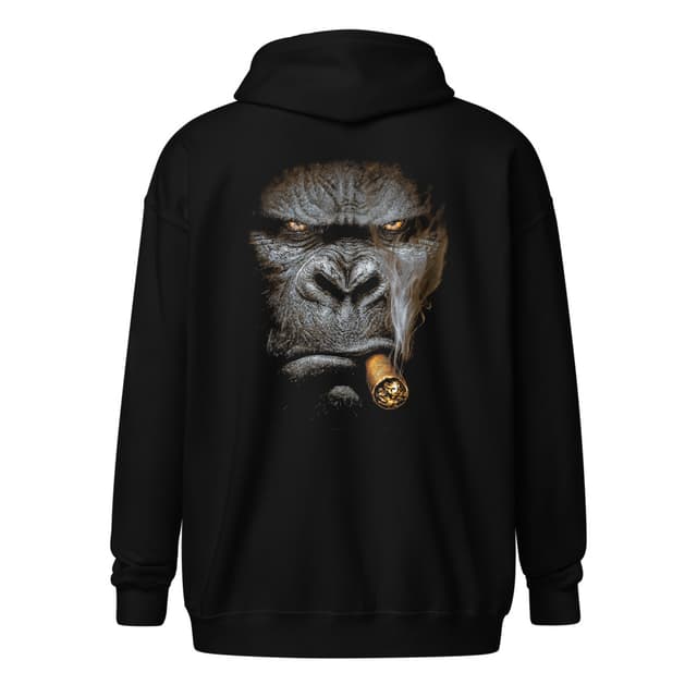 Wildfire Gorilla Hoodie with Zip for Men